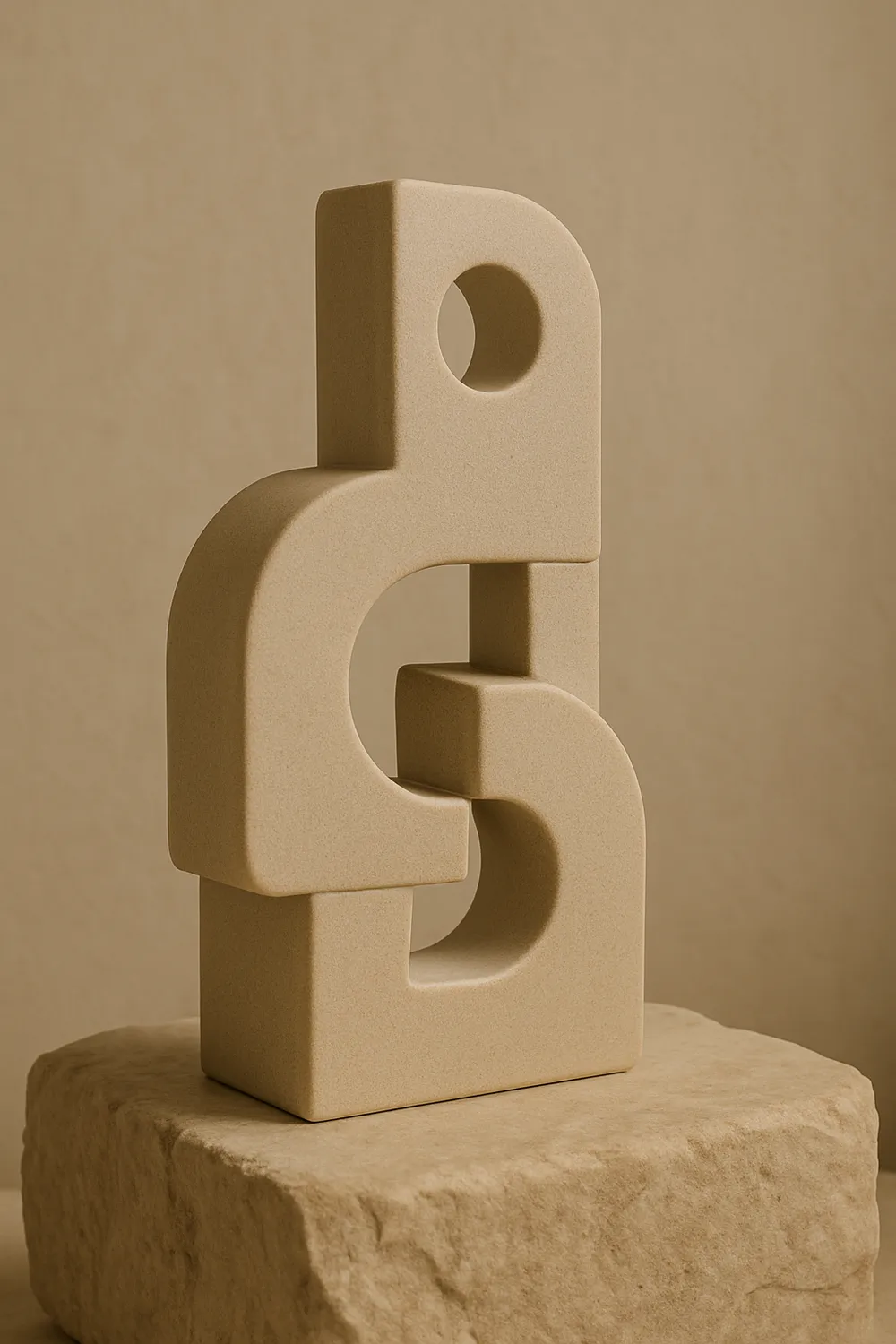 Angle view of Form Object 01 with soft shadows